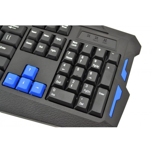 Игровая беспроводная клавиатура + мышка HK8100 с USB приёмником