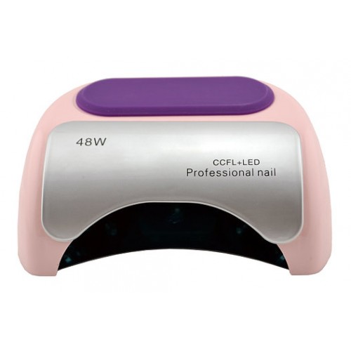 УФ лампа для ногтей Beauty nail 18K CCFL LED 48W сушилка сенсор Светло-розовый