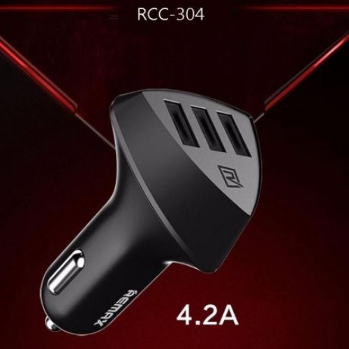 АЗУ авто зарядное 3 юсб 4.2 А - Remax RCC-304 Alien 3 USB car charger